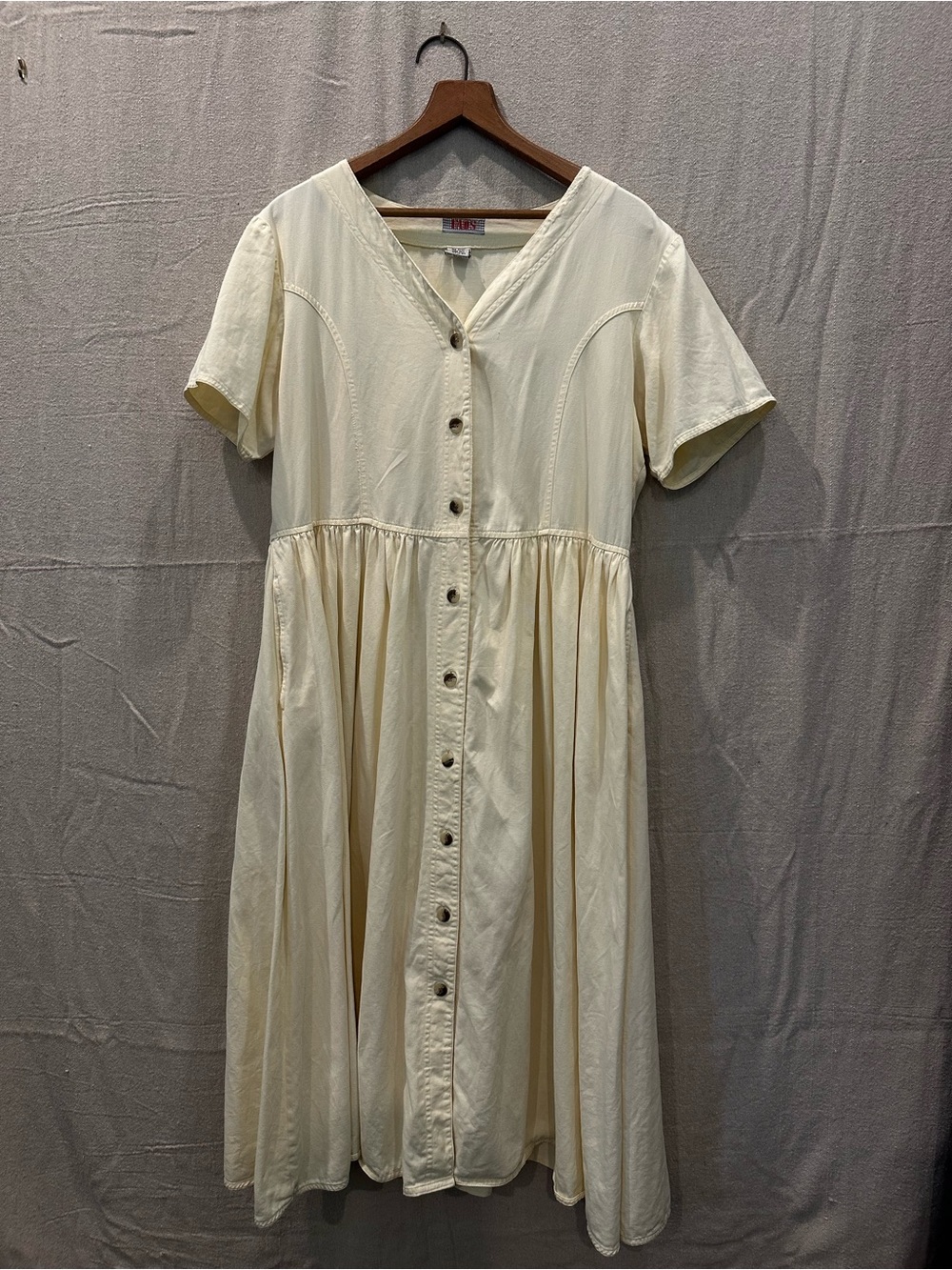 Vintage,butter-yellow dress